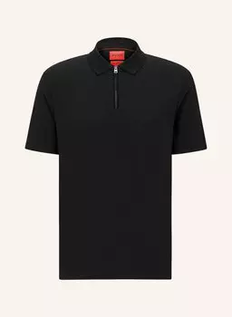 Рубашка поло HUGO Jersey DEKOK, черный