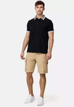 Рубашка поло INJAMIE INDICODE JEANS, черный