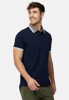 Рубашка-поло Injamie INDICODE JEANS, темно-синяя