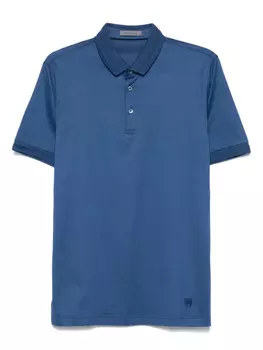 Рубашка-поло из джерси Corneliani, синий