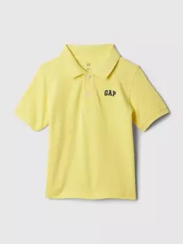 Рубашка-Поло из пике Gap, желтый