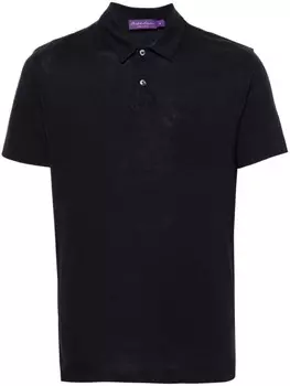 Рубашка поло из ткани пике Ralph Lauren Purple Label, синий