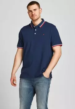 Рубашка-поло JJEPAULOS Jack & Jones, темно-синий