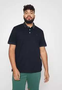 Рубашка-поло JJEPAULOS Jack & Jones, темно-синий