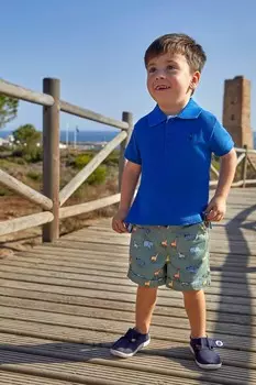 Рубашка поло Jojo Maman Bb, синий