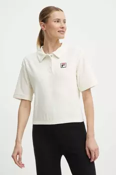 Рубашка-поло Lusaka из хлопка Fila, бежевый