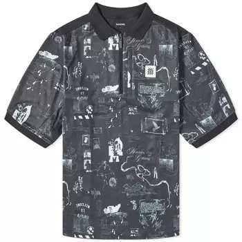 Рубашка-поло Manors Golf Jersey, черный