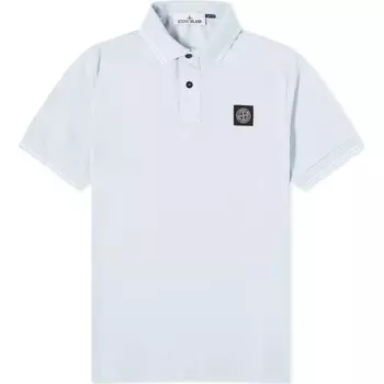 Рубашка поло мужская небесно-голубая Stone Island, голубой