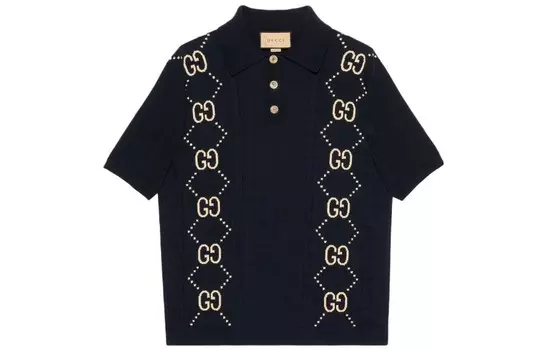 Рубашка поло мужская синяя Gucci, синий