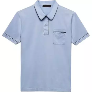 Рубашка поло мужская синяя Prada, синий