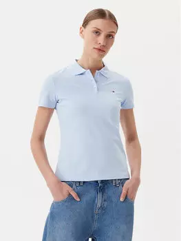 Рубашка поло облегающего кроя Essential DW0DW20160 Tommy Jeans, голубой