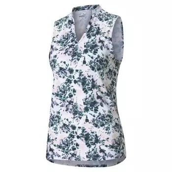 Рубашка поло Puma Cloudspun Floral Tie Dye Sl, синий