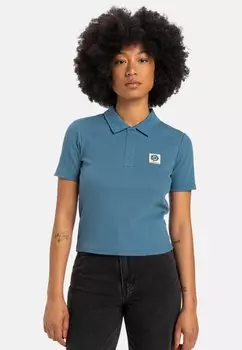 Рубашка поло Quiksilver, сине-зеленый