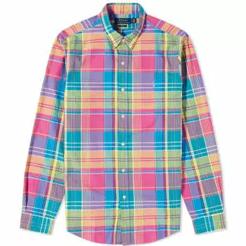 Рубашка Polo Ralph Lauren Plaid Check, цвет Pink & Turquoise Multi