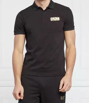 Рубашка поло Regular fit Ea7, черный