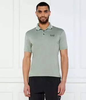Рубашка поло Regular fit Ea7, зеленый