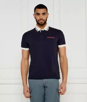 Рубашка поло Relaxed fit Napapijri, синий