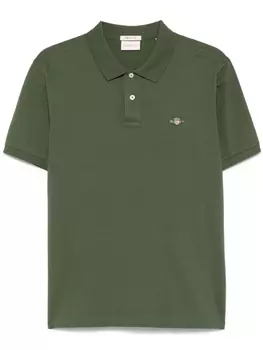 Рубашка поло с короткими рукавами Gant, зеленый