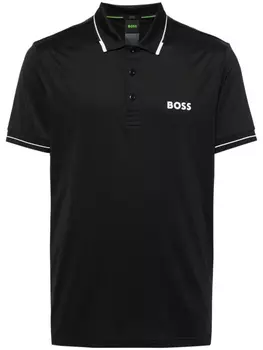 Рубашка поло с логотипом BOSS, синий