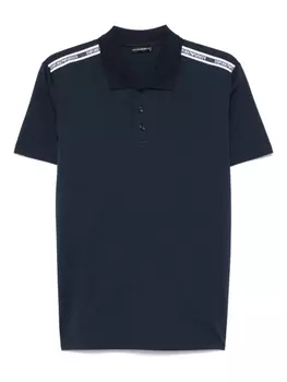Рубашка-поло с логотипом Emporio Armani, синий