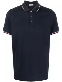 Рубашка поло с логотипом Moncler, синий