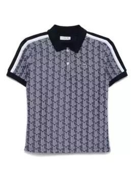 Рубашка поло с монограммой Lacoste, синий