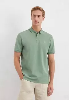 Рубашка поло SHORT SLEEVE BUTTON PLACKET SLITS AT HEM Marc O'Polo, светло-зеленый