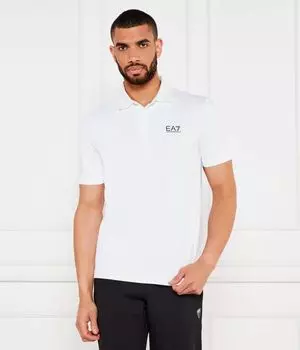 Рубашка поло Slim fit Ea7, белый