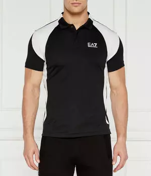 Рубашка поло Slim fit Ea7, черный