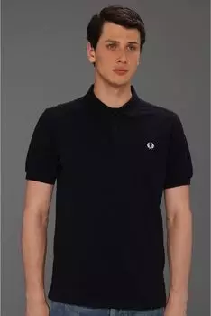 Рубашка-поло Slim Fit Solid Plain Polo Fred Perry, темно-синий