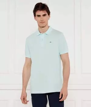 Рубашка поло Slim fit Tommy Jeans, бирюзовый