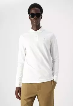 Рубашка поло SLIM PLACKET Tommy Jeans, молочный