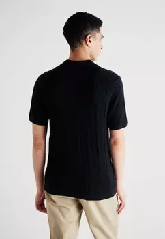 Рубашка поло SOLID SWOLO Abercrombie & Fitch, черный