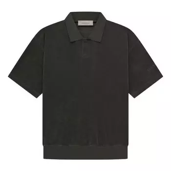 Рубашка поло ss23 ss terry polo 'off black' Fear Of God Essentials, черный