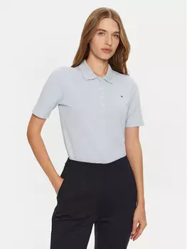 Рубашка поло стандартного кроя Tommy Hilfiger, голубой