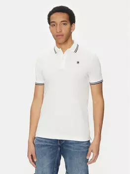 Рубашка поло стандартный крой Dunda D17127-5864 G-Star Raw, белый