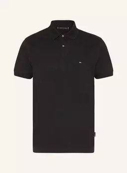 Рубашка поло TOMMY HILFIGER Piqu Regular Fit, черный