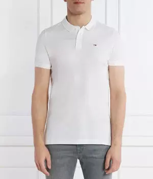 Рубашка поло Tommy Jeans, белый