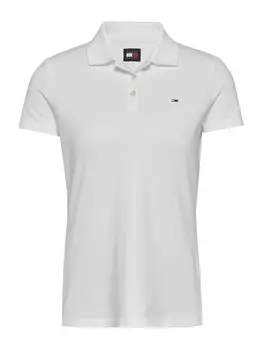 Рубашка поло Tommy Jeans Shirt ESSENTIAL, белый