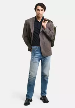 Рубашка поло TONAL SHIELD GANT, черный