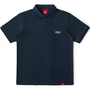 Рубашка поло унисекс темно-синяя Dickies, темно-синий