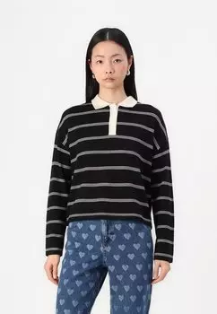 Рубашка поло VMSTJERNI Vero Moda, черный