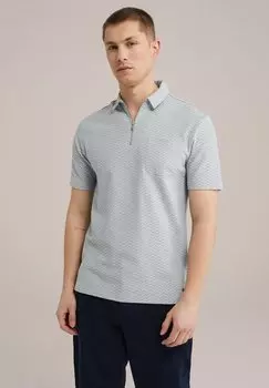 Рубашка поло WE Fashion, сине-серый