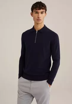 Рубашка поло WE Fashion, темно-синий