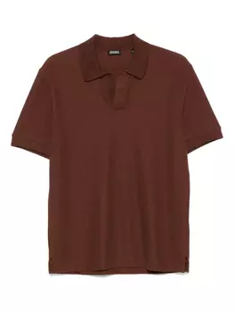 Рубашка поло Zegna, коричневый