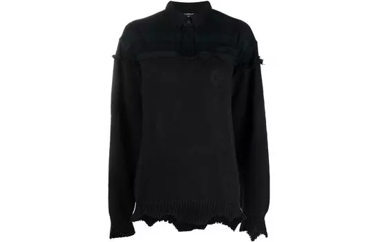Рубашка поло женская черная Balenciaga
