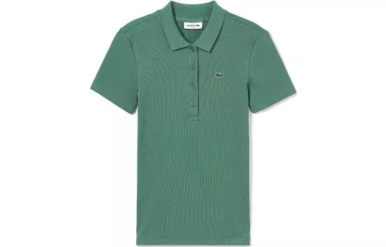 Рубашка поло женская зеленая Lacoste
