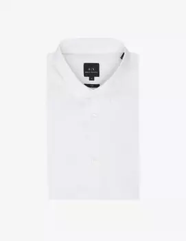 Рубашка Popeline стрейч Armani Exchange, белый