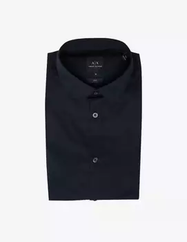 Рубашка Popeline стрейч Armani Exchange, синий