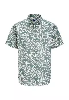Рубашка повседневная, короткие рукава, воротник Кент, детская Jack & Jones, цвет Laurel Wre